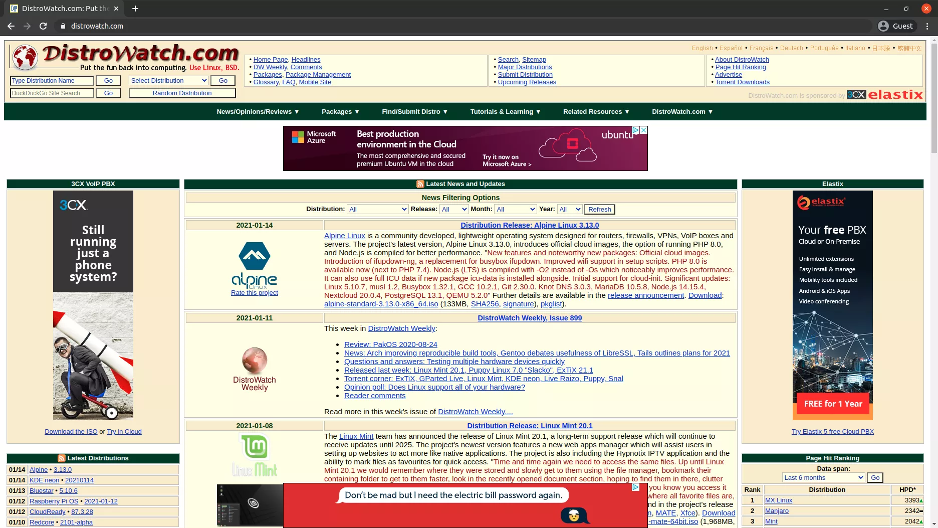 Linux 发行版（Distro）资讯站和数据库