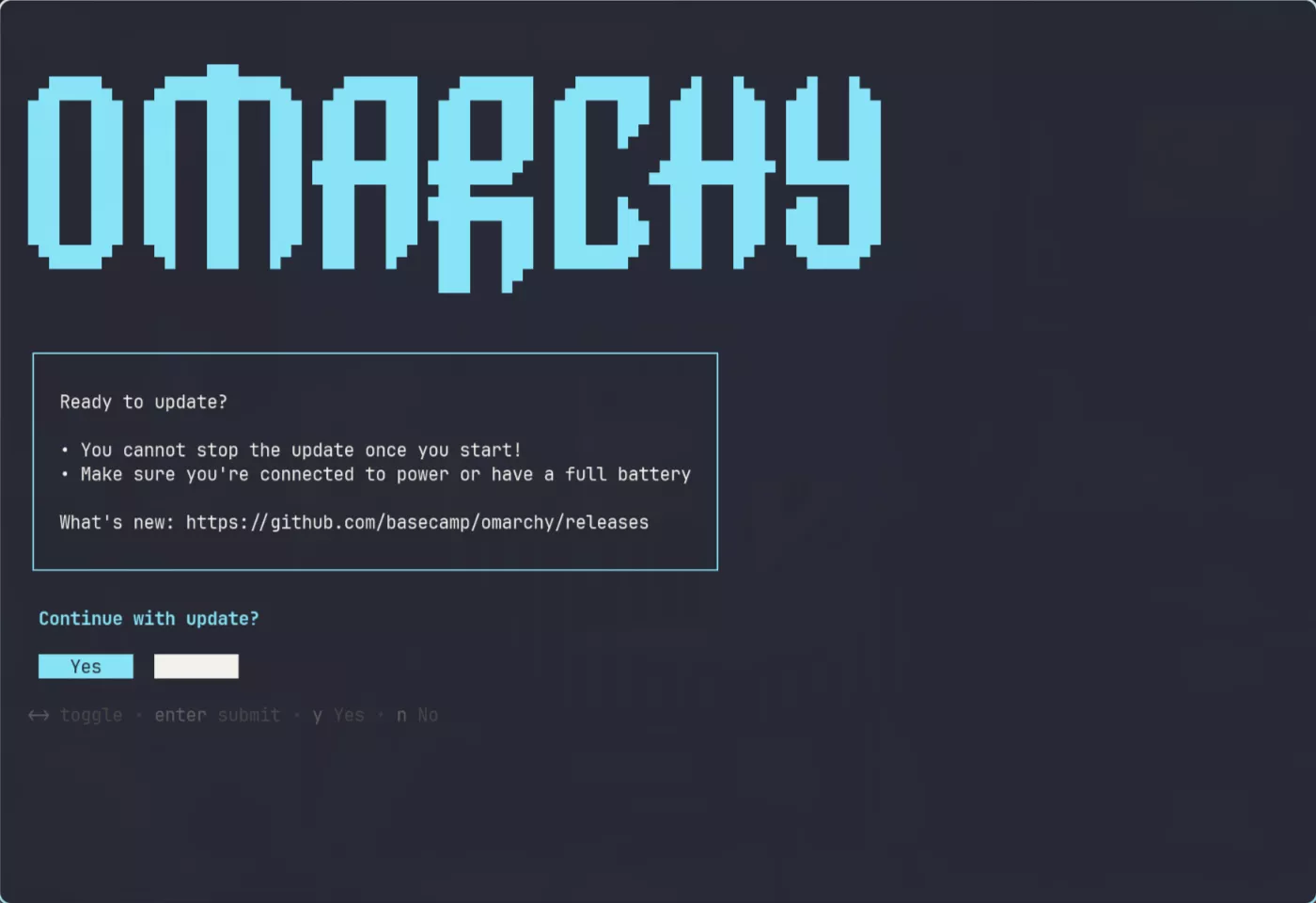 omarchy update